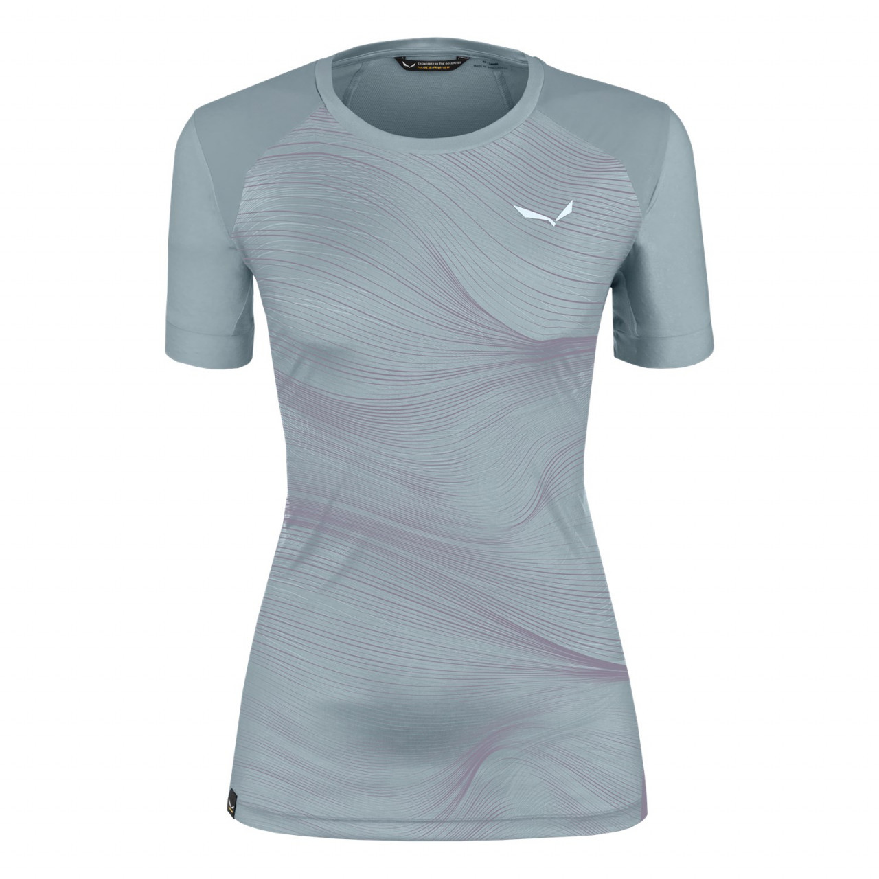 Camisetas Mujer Chile - Salewa Seceda Dry - Gris - FQZK-01329